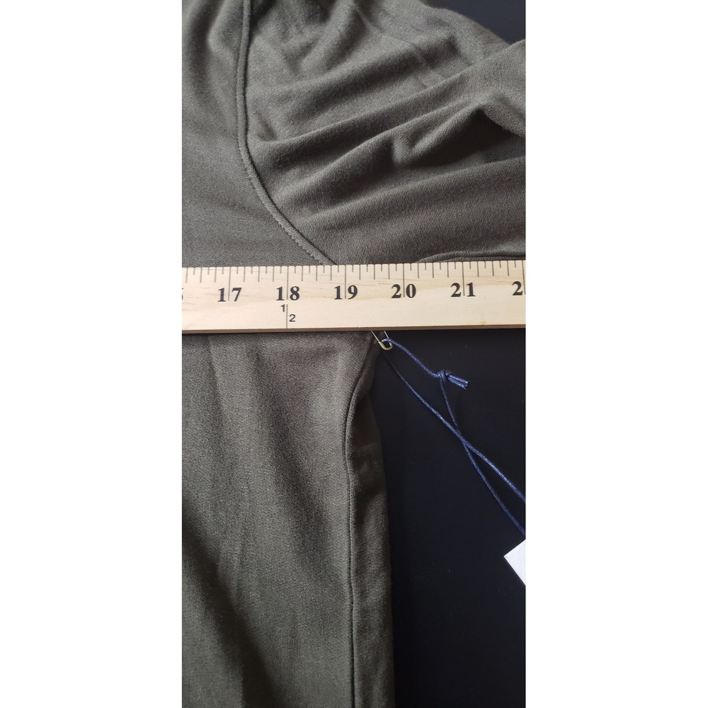 Fundamental Coast Newport Polo Mens M Military Green Long Sleeve Casual Preppy - Picture 11 of 12